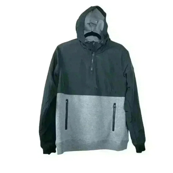 RVCA MENS SMALL CAMDEN FLEECE ANORAK HOODIE - Picture 1 of 7